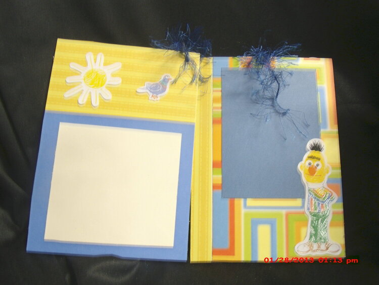 Sesame Street paperbag mini album 8x8