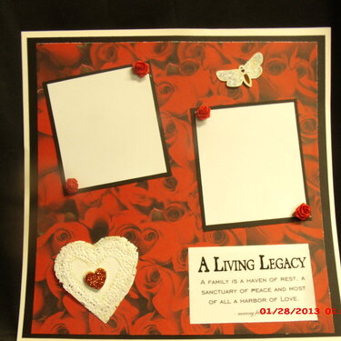 A living legacy 12x12 layout