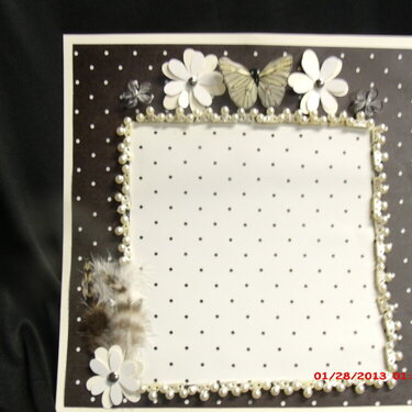 Poke a dot and feathers 12x12 layout