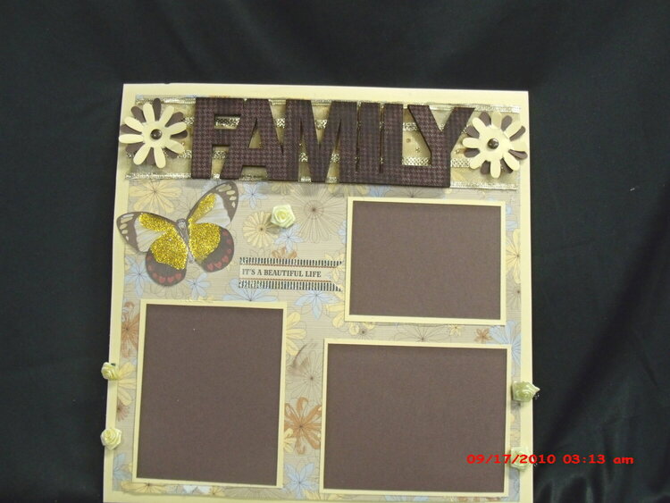 Family premade 12x12 scrapbook pages