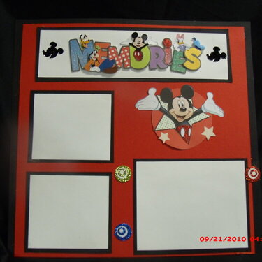 Disney Mickey Mouse pages 12x12