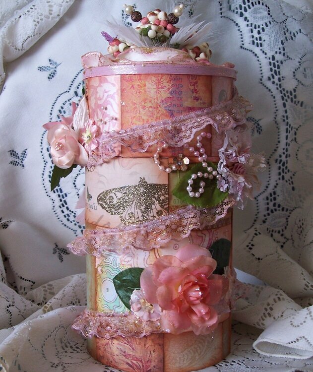 Shabby Chic dreams**Altered Oat Container #3