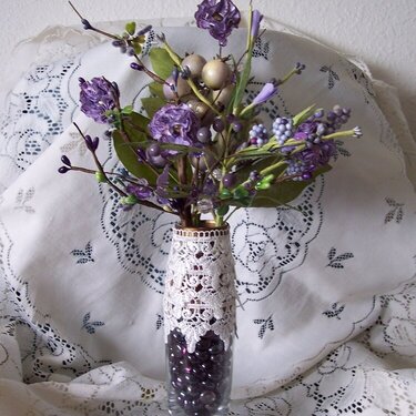 Purple Paper Flower Bouquet