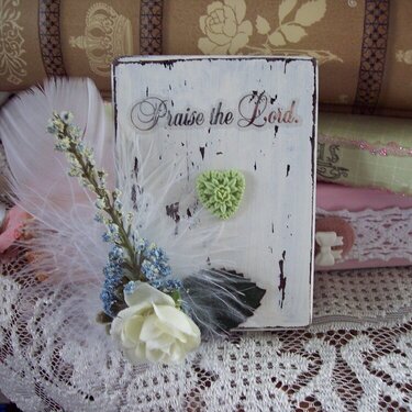 Shabby Chic**Altered Marble Block