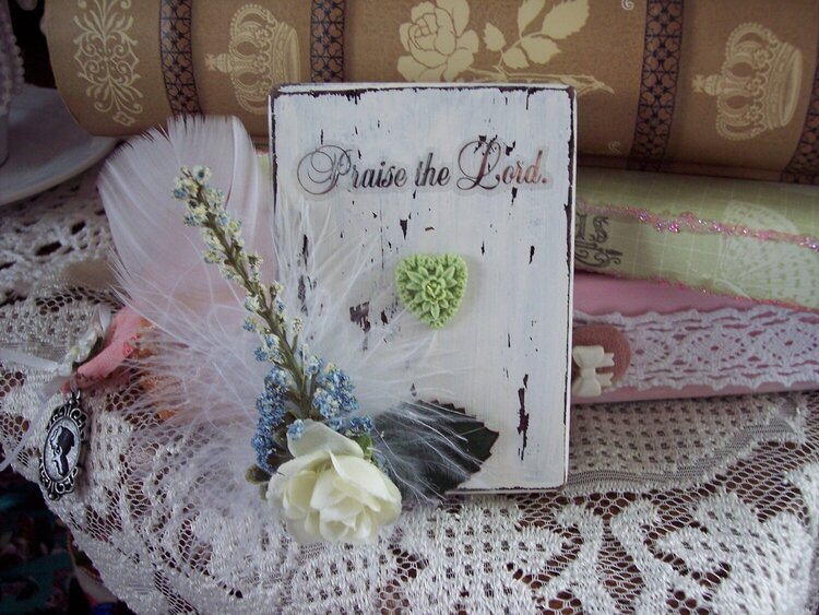 Shabby Chic**Altered Marble Block