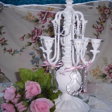 Shabby Chic**Altered Candle Decor