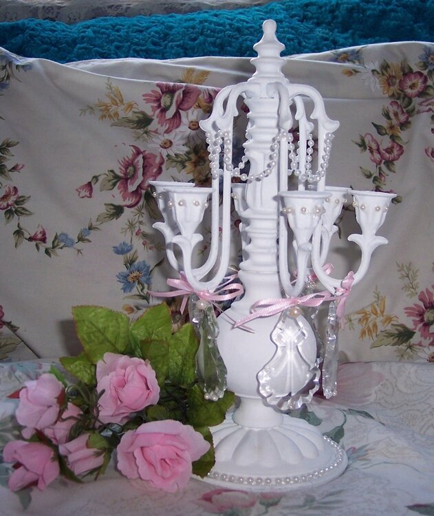 Shabby Chic**Altered Candle Decor