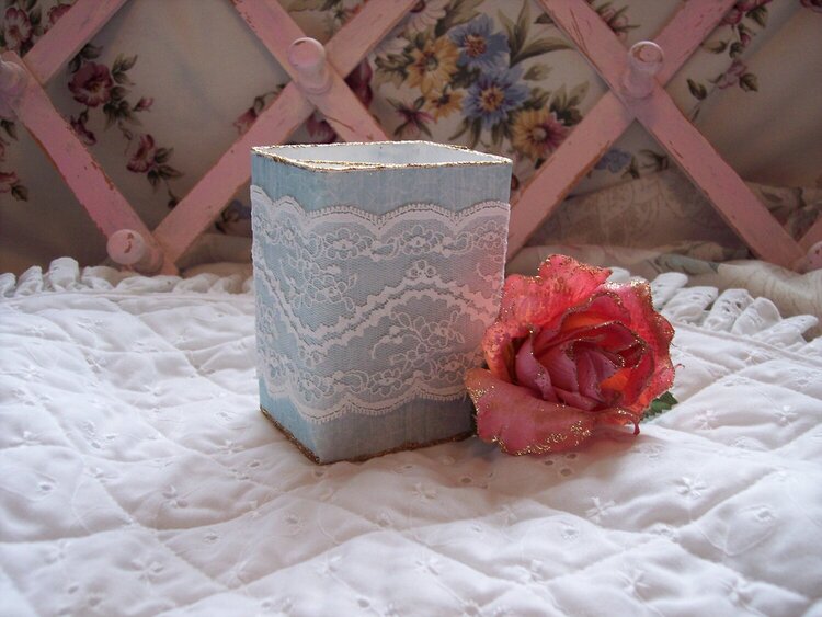 Shabby Chic**Altered Pencil Holder