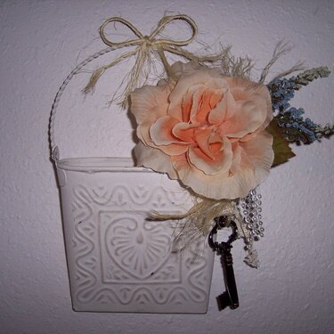 Shabby Chic**Altered Hanging Basket