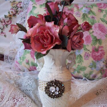 Romantic Chic**Altered Vase