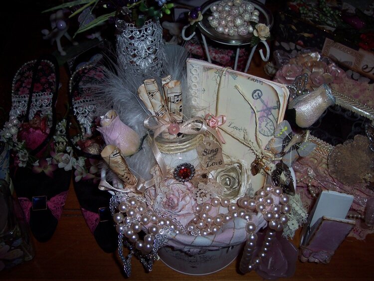 Shabby Chic**Altered Bucket**Treasures of Chicness