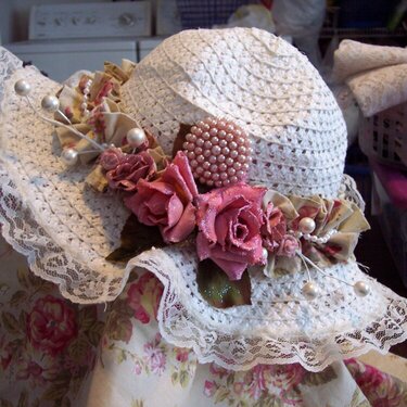 Romantic Shabby Chic**Altered Hat