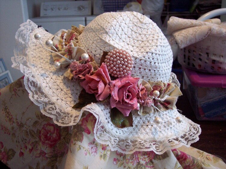 Romantic Shabby Chic**Altered Hat