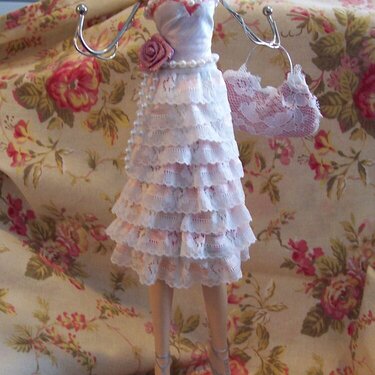 Shabby Chic**Altered Jewelry Dress Form Hanger
