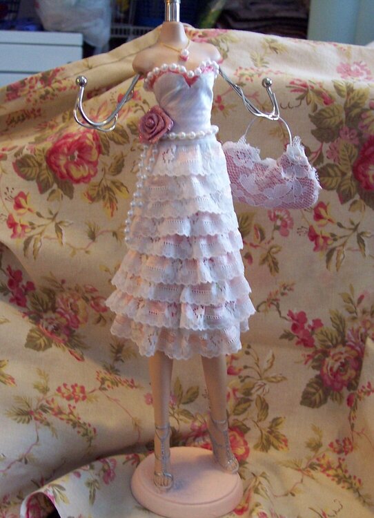 Shabby Chic**Altered Jewelry Dress Form Hanger