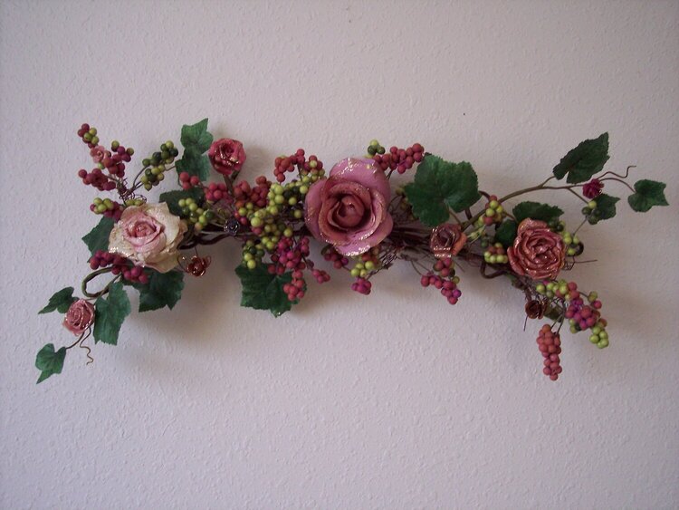 Romantic Chic**Altered Berry Wall Decor