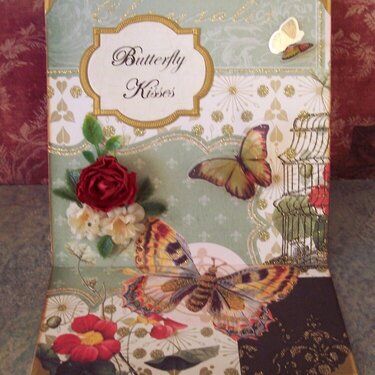 Butterfly Kisses Easel Card