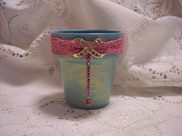 Elegant Shabby Chic**Altered Candle Jar