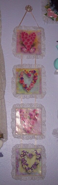 Shabby Chic**Altered Calendar Page Wall Hanger