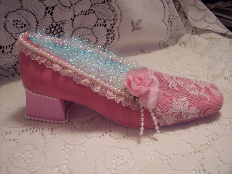 Shabby Chic**Altered Shoe