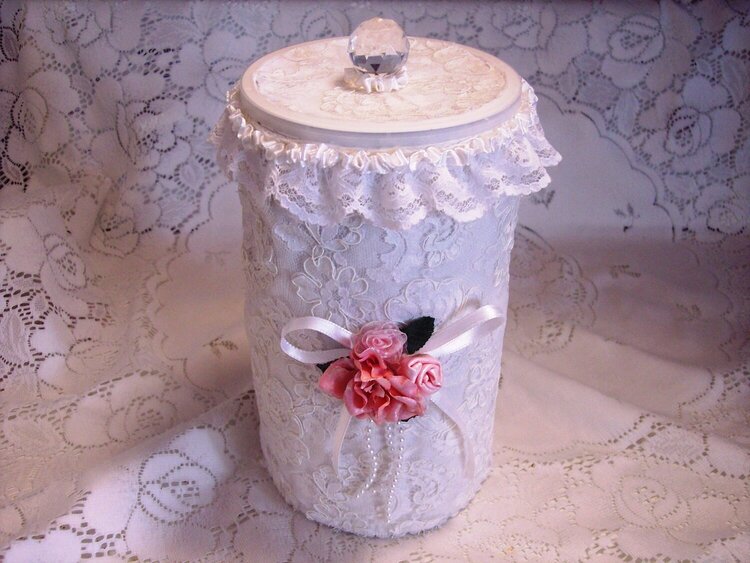 Shabby Chic**Altered Oat Container