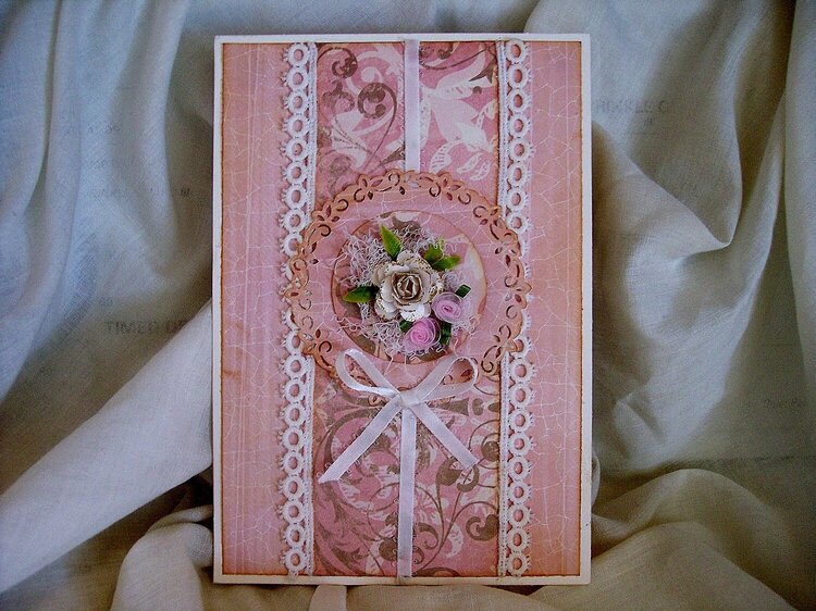 Shabby Chic**The Lovely Pink Card*Outside View