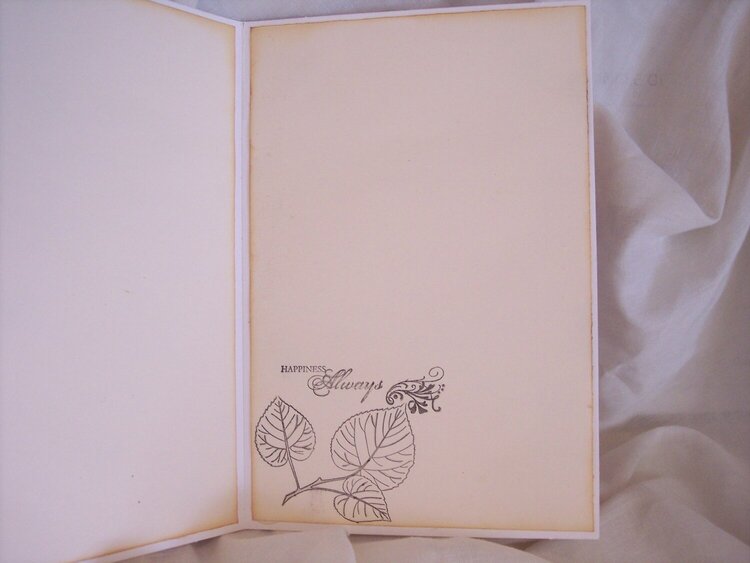 Shabby Chic**The Lovely Pink Card*Inside View