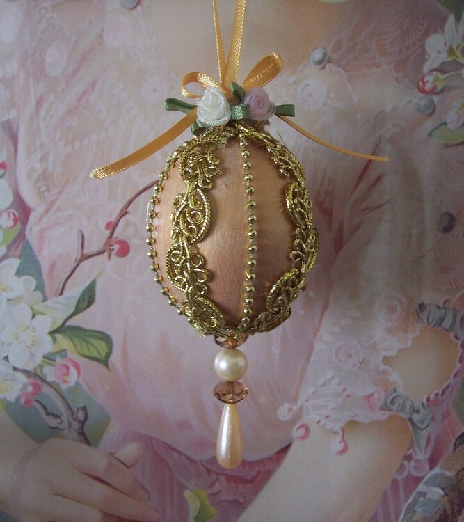 Victorian Chic**Handmade Blown Egg