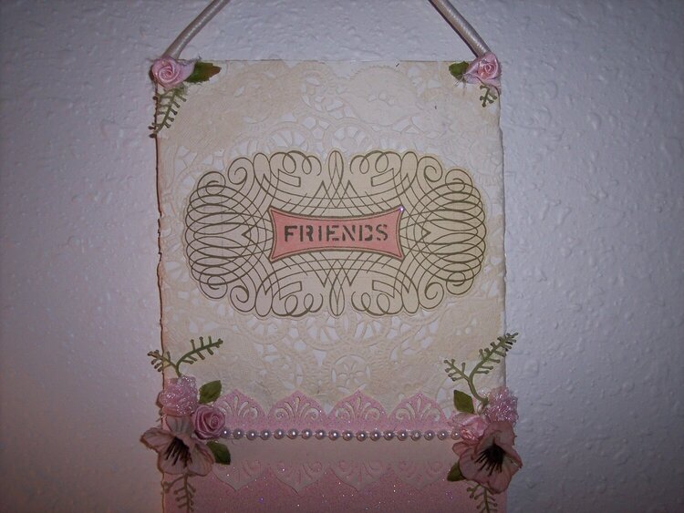 Shabby Chic**Friend Sign*Top View