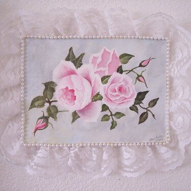 Shabby Chic**Hand Painted Roses