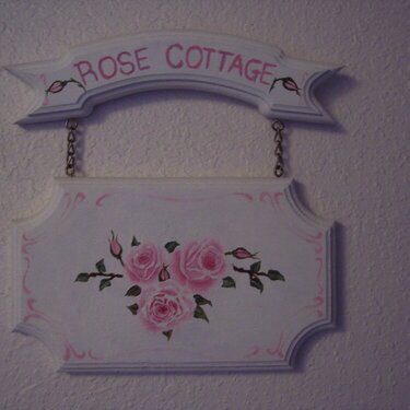 Shabby Chic**Rose Cottage Sign