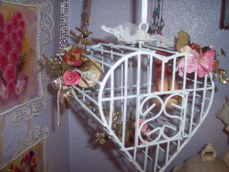 Shabby Chic**Romantic Bird Cage - Flash View