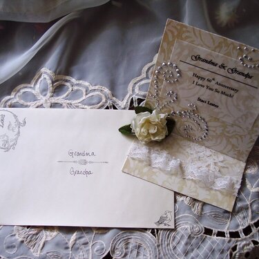 Shabby Chic**Wedding Anniversary Card