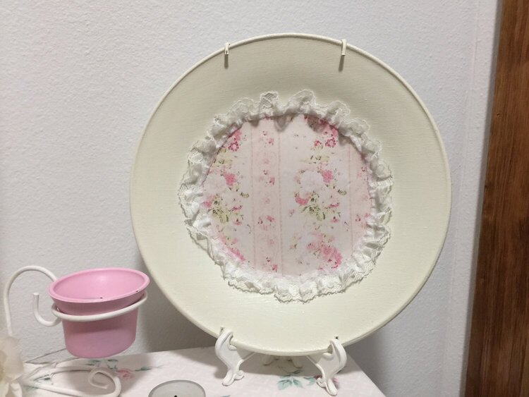 Shabby Chic**Altered Plate