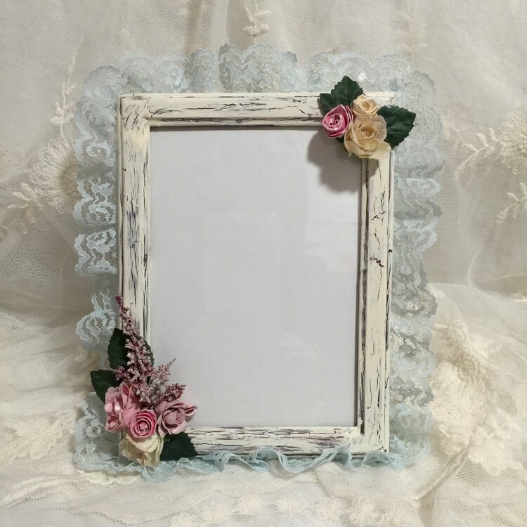 Shabby Chic**Crackle Technique Altered Frame
