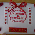 Always and Forever Valentines Notecard