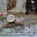 Close up showing doilie and florishes