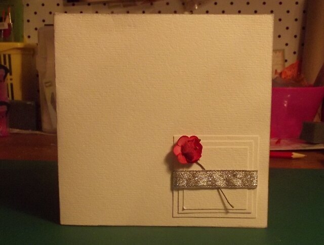 Wedding invitation.  The bride wanted Simple but Classy.