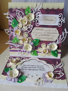 Purple weddings card