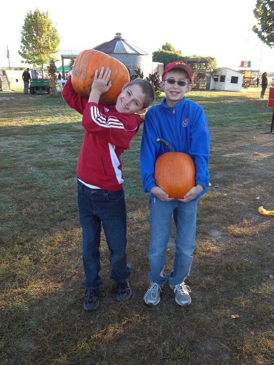 Brothers &amp; Pumpkin Patch 2012