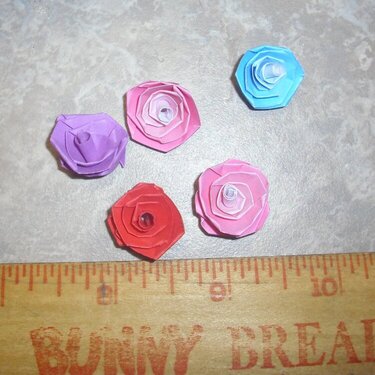 First quilled roses.