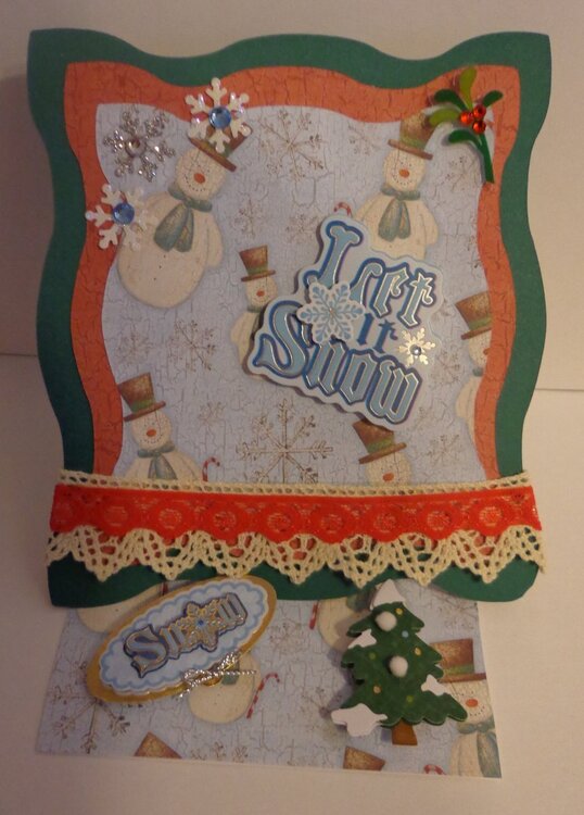 My first easel card