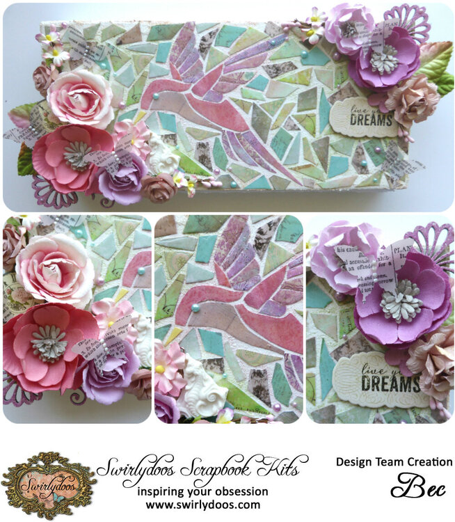 Mosaic Canvas for Swirlydoos Scrapbook Kit Club