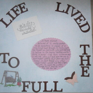 life lived to the full
