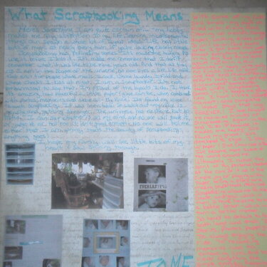 what scrapbooking means to me