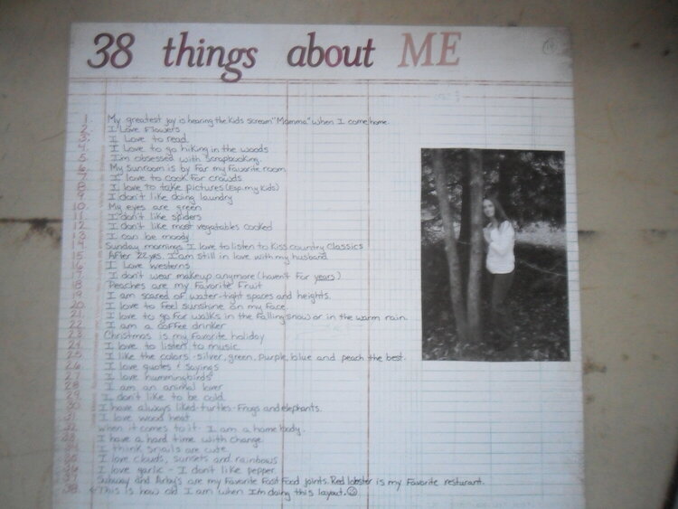 38 things about me