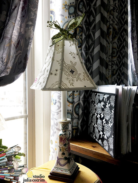 {altered lamp shade}