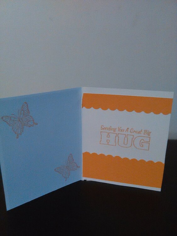 Inside of my &quot;Hello Sunshine&quot; card.