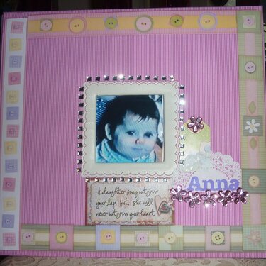 Anna&#039;s baby scrapbook cover