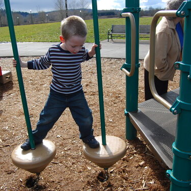 Big boy on the playground